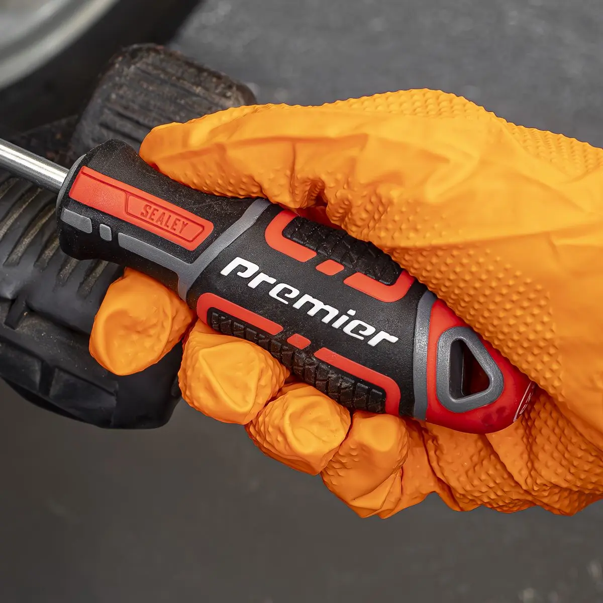 Sealey Premier GripMAX® Security TRX-Star* Screwdriver Set 8pc - Red - Image 5