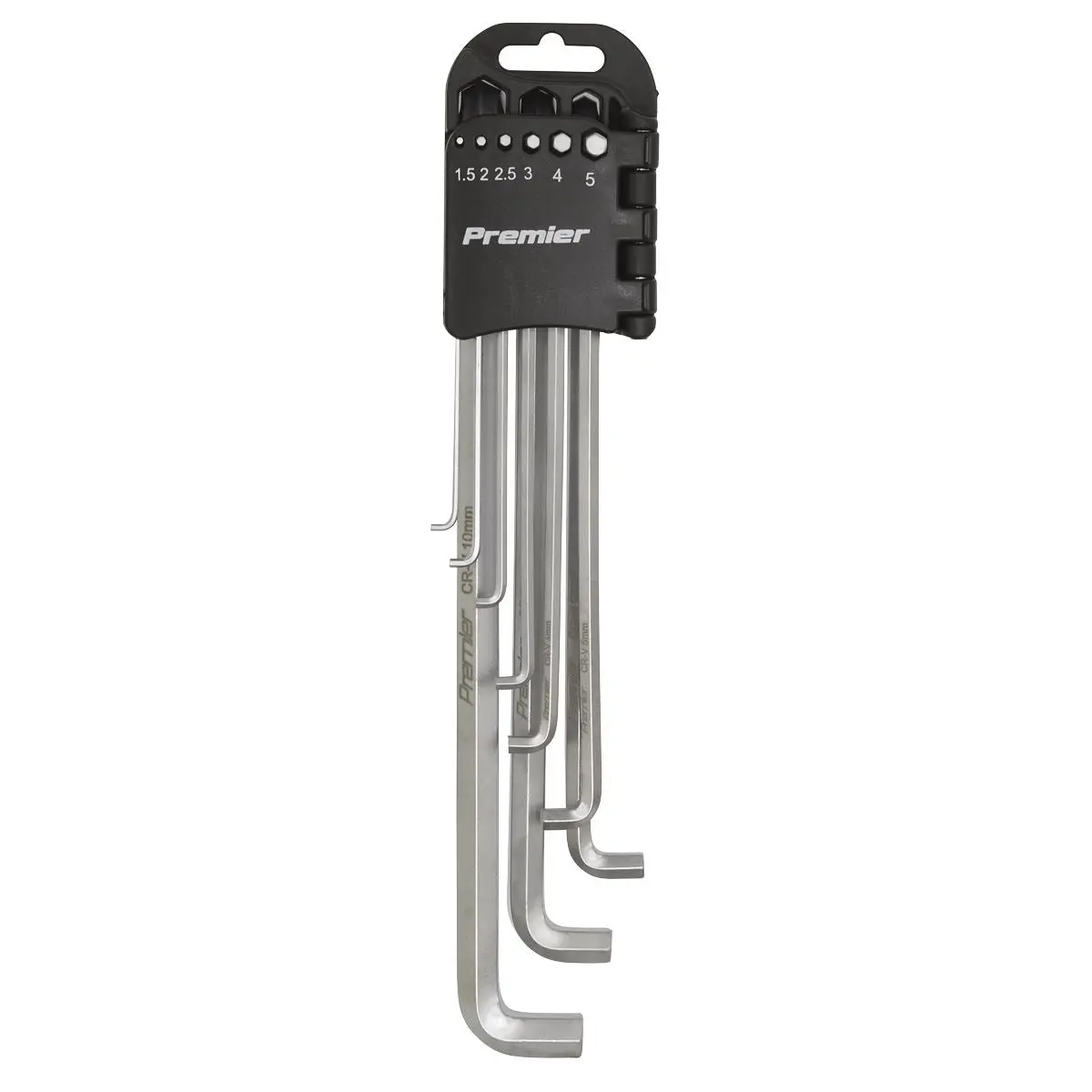 Sealey Premier 9 Piece Extra Long Stubby Element Hex Key Set 1.5-10mm Safe Storage - Image 9