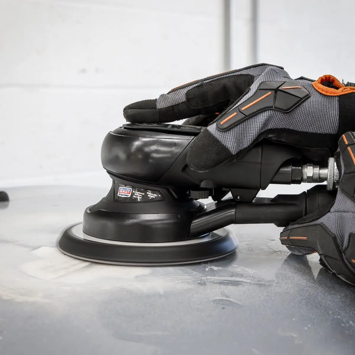 Sealey Premier Air Palm Orbital Sander 6" Ø150mm Dust-Free - Image 11