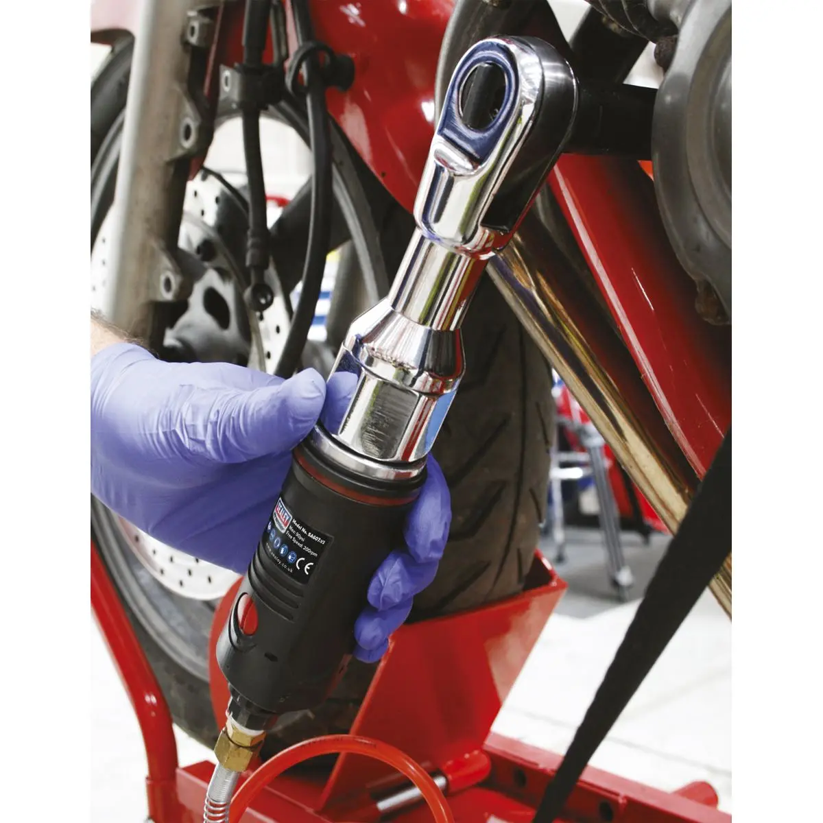 Sealey Premier Air Ratchet Wrench 3/8"Sq Drive Premier - Image 8