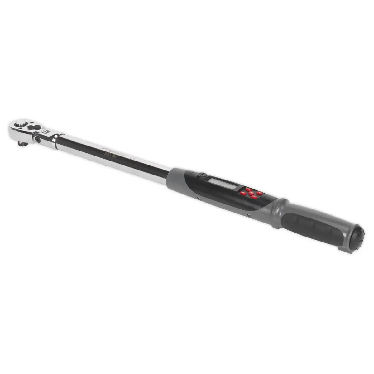Sealey Premier Angle Torque Wrench Flexi-Head Digital 1/2"Sq Drive 20-200Nm(14.7-147.5lb.ft)