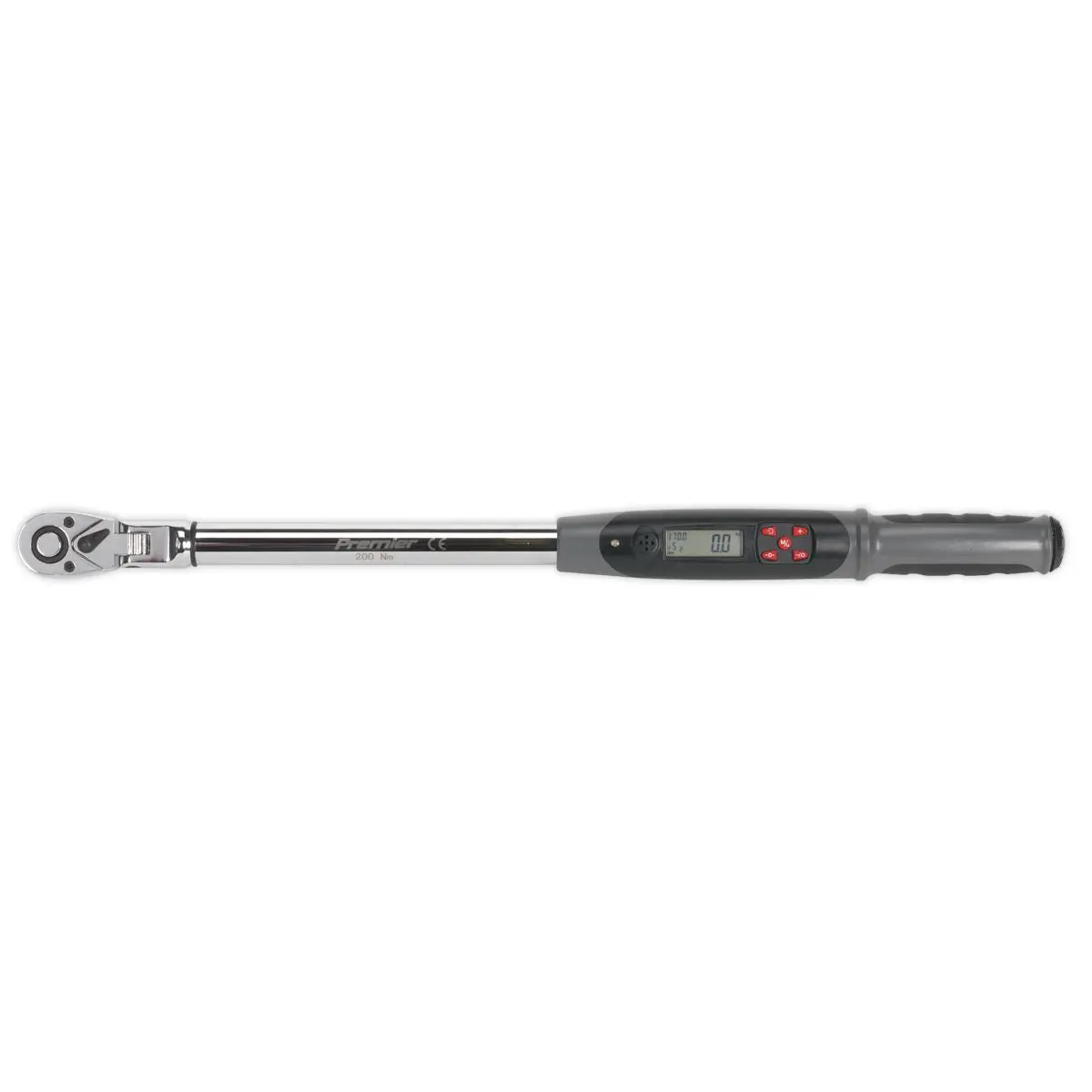 Sealey Premier Angle Torque Wrench Flexi-Head Digital 1/2"Sq Drive 20-200Nm(14.7-147.5lb.ft) - Image 6