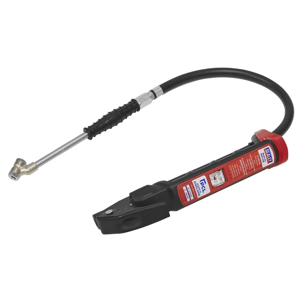 PCL Anodised Tyre Inflator with Twin Push-On Connector - Image 2
