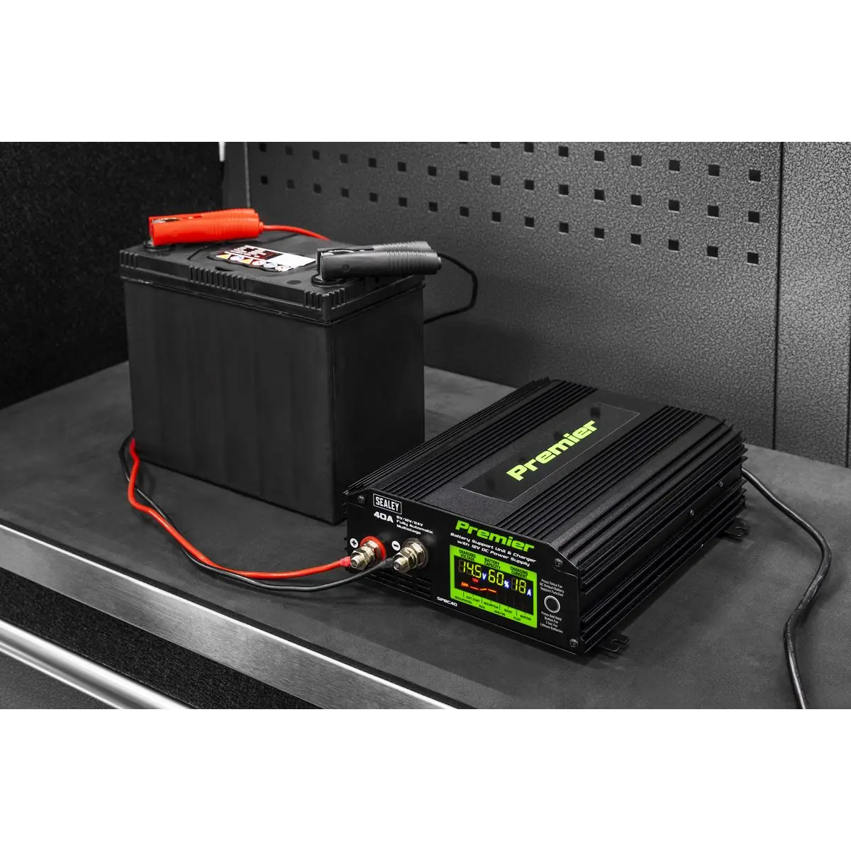 Sealey Premier Battery Support Unit Charger & Maintainer 40A - Image 7