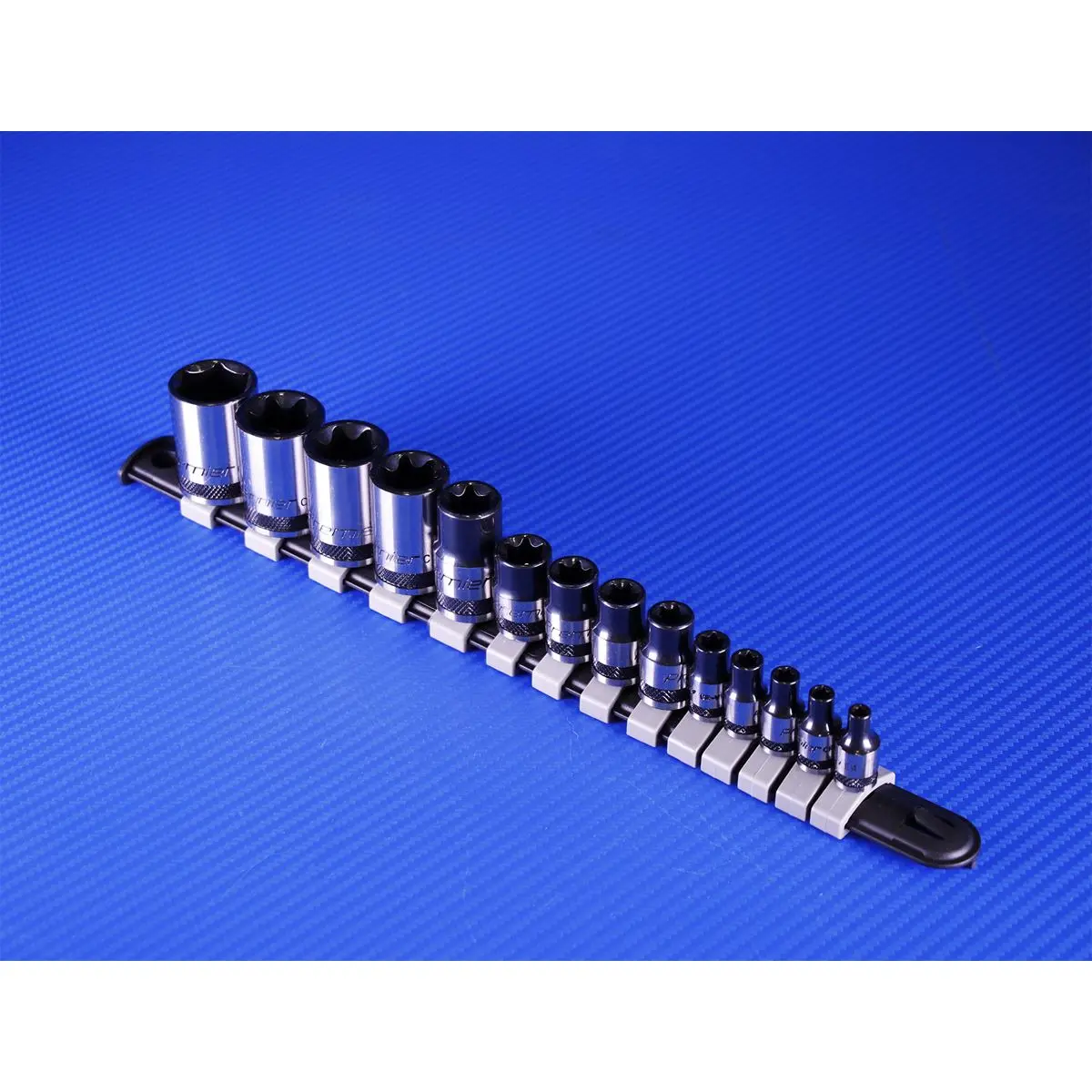 Sealey Premier Black 14 Piece 1/4" 3/8" 1/2" Drive Trx-Star Socket Set E4-E24 - Image 2