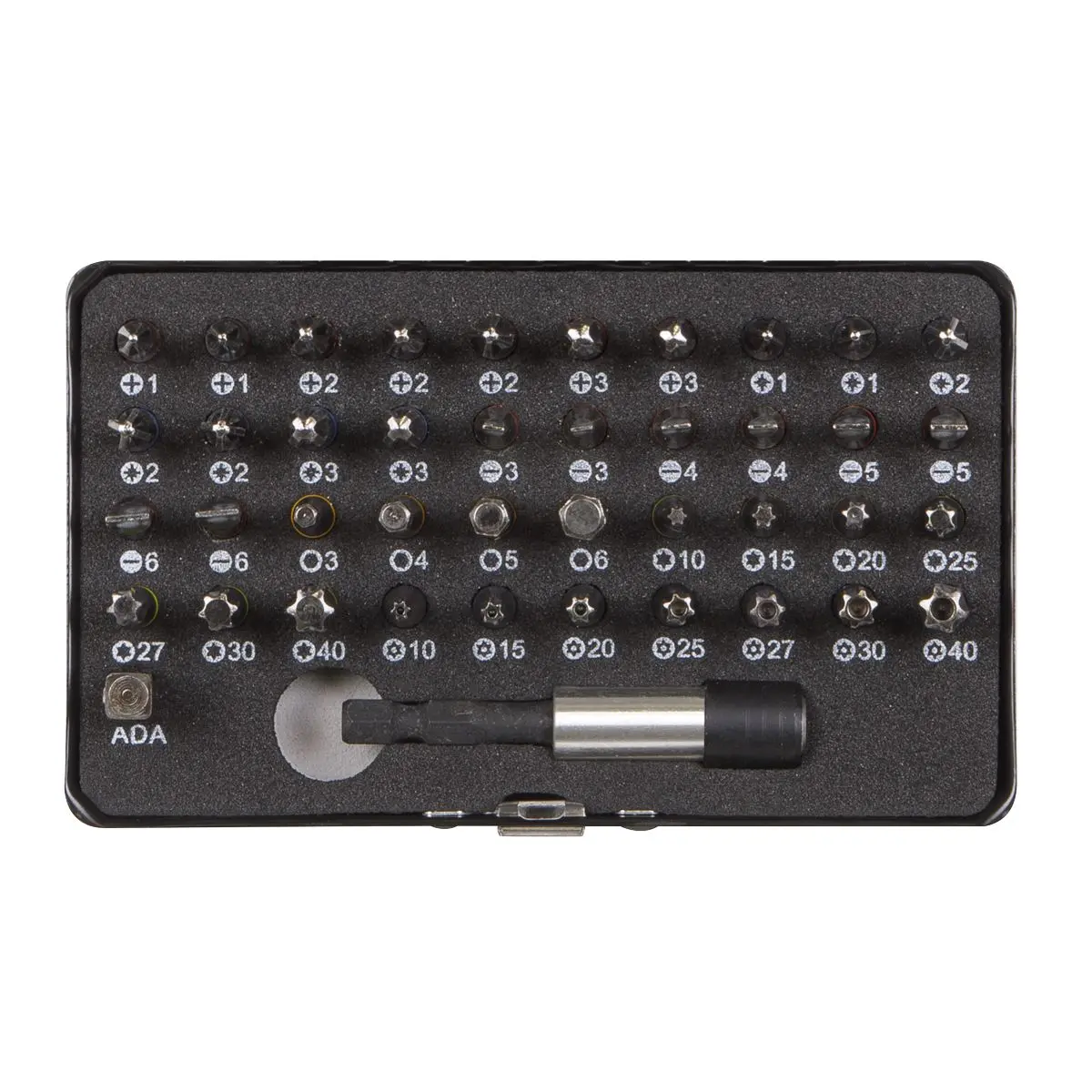 Sealey Premier Black 42 Piece Impact Grade Torsion Bit Set Slotted Phillips Trx Star Hex - Image 6