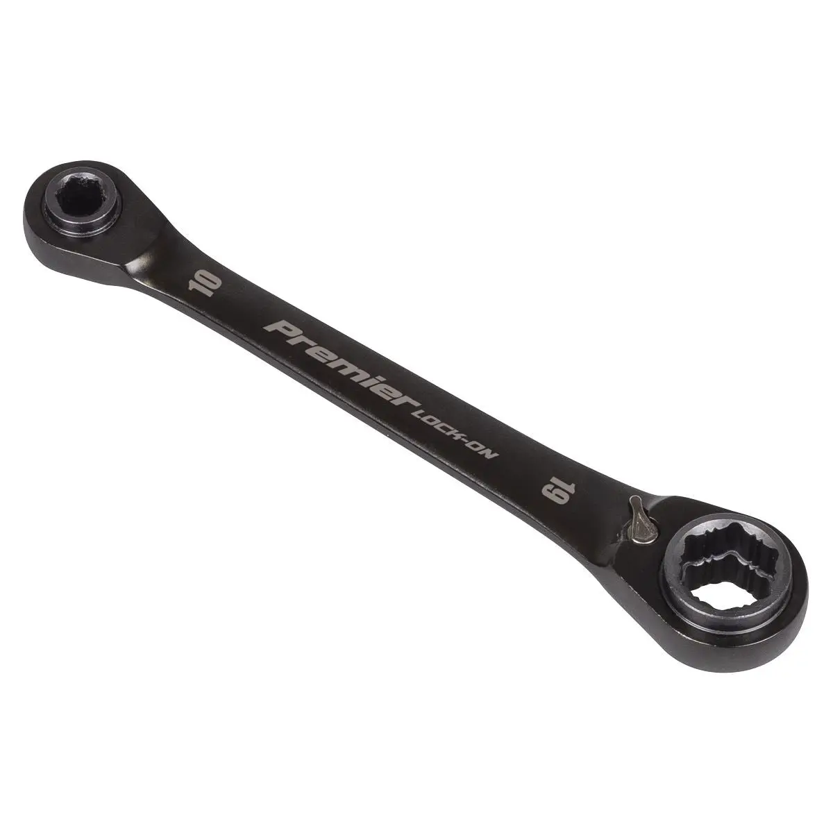 Sealey Premier Black Black Series 4-in-1 Reversible Lock-On™ Ratchet Ring Spanner - Image 3