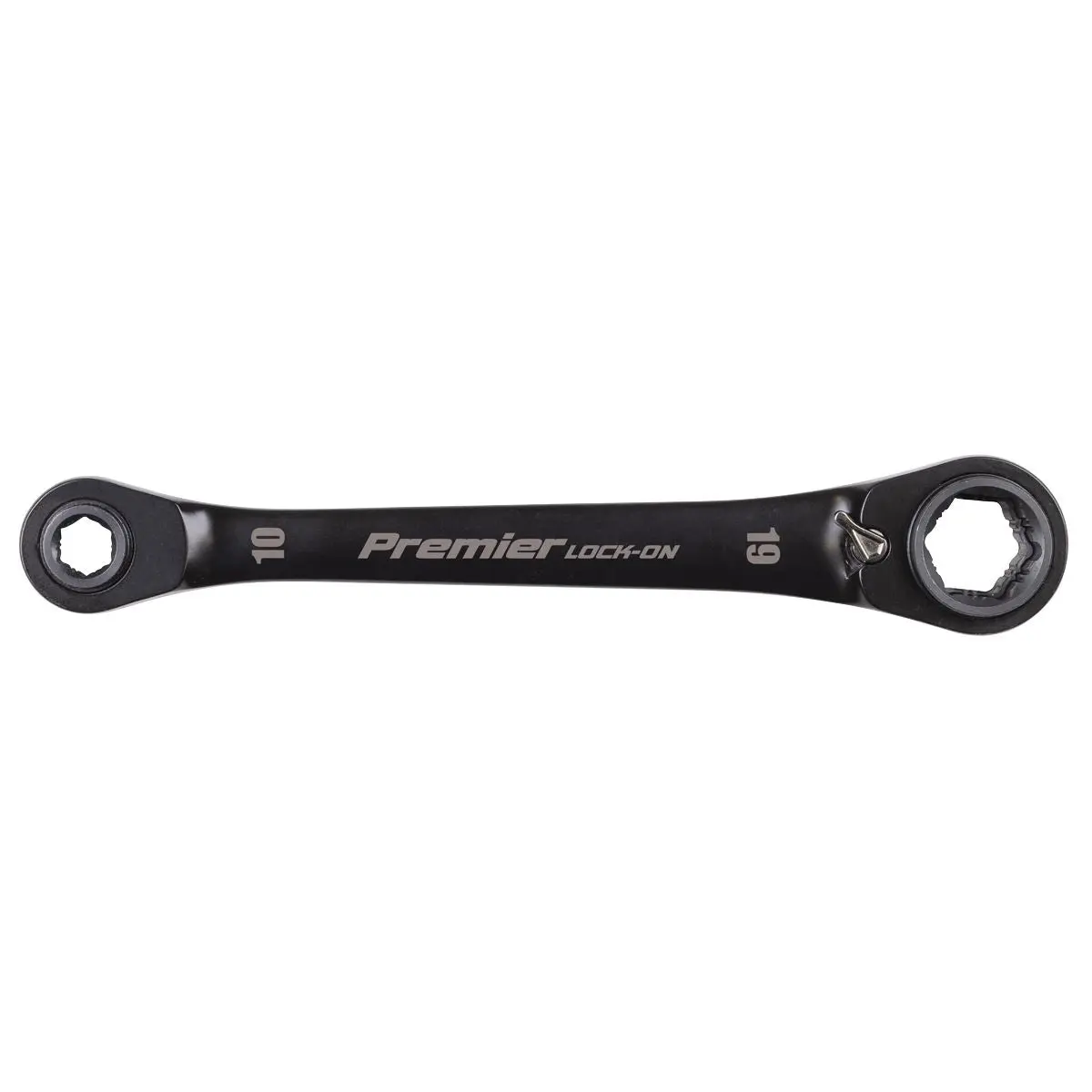 Sealey Premier Black Black Series 4-in-1 Reversible Lock-On™ Ratchet Ring Spanner - Image 5