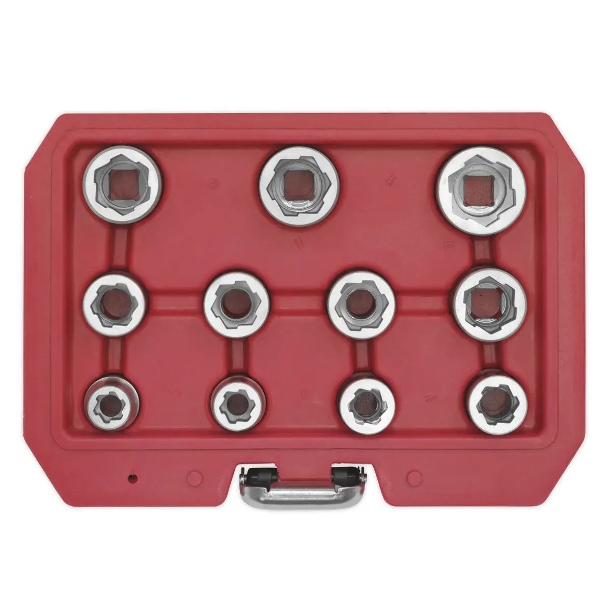 Sealey Premier Bolt Extractor Socket Set 11pc 3/8"Sq Drive Metric - Image 6