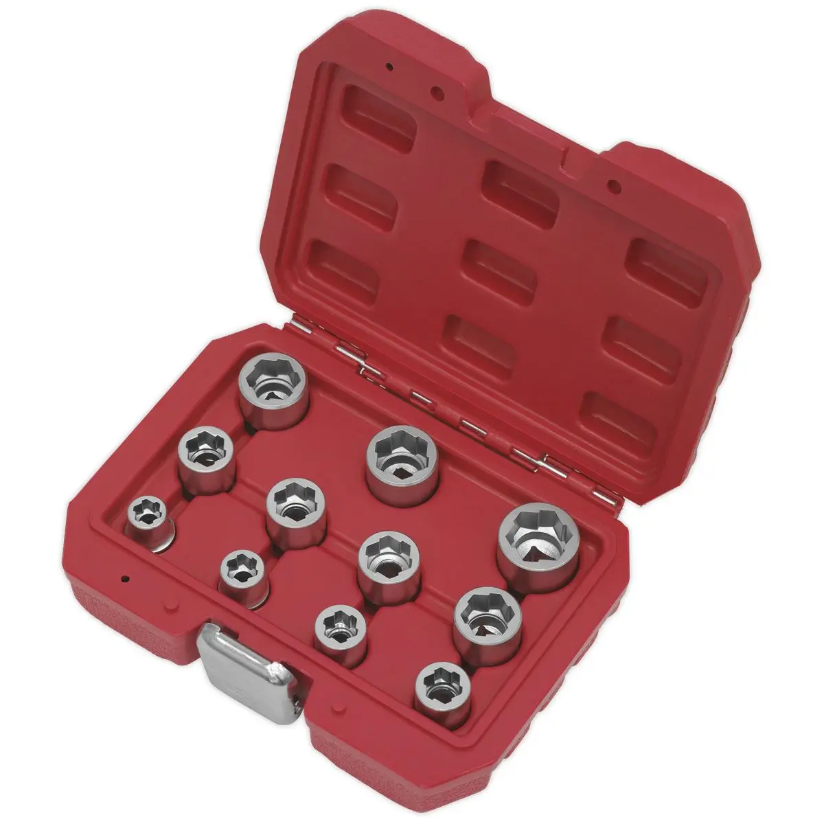 Sealey Premier Bolt Extractor Socket Set 11pc 3/8"Sq Drive Metric - Image 8