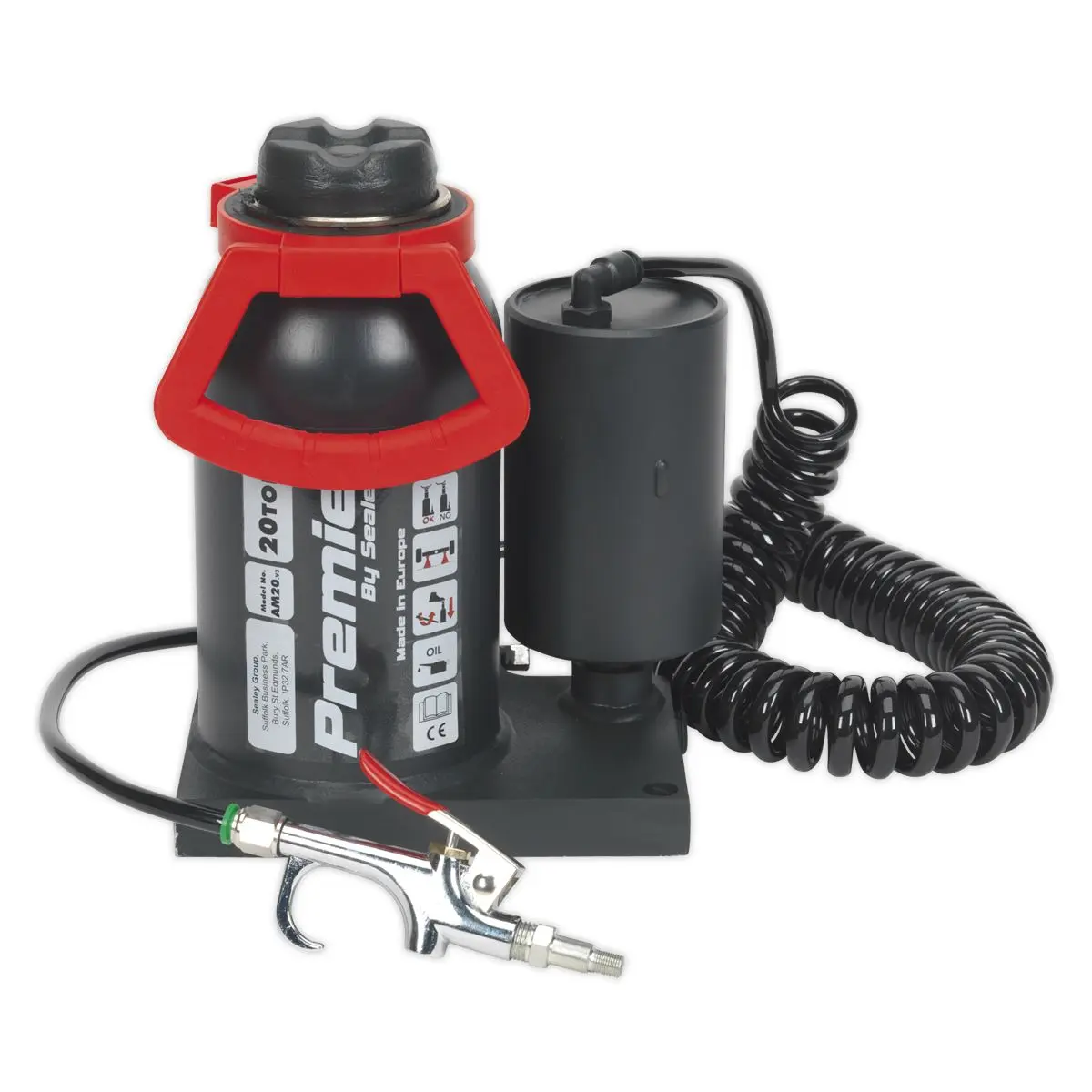 Sealey Premier Premier Manual/Air Hydraulic Bottle Jack 20 Tonne - Image 5