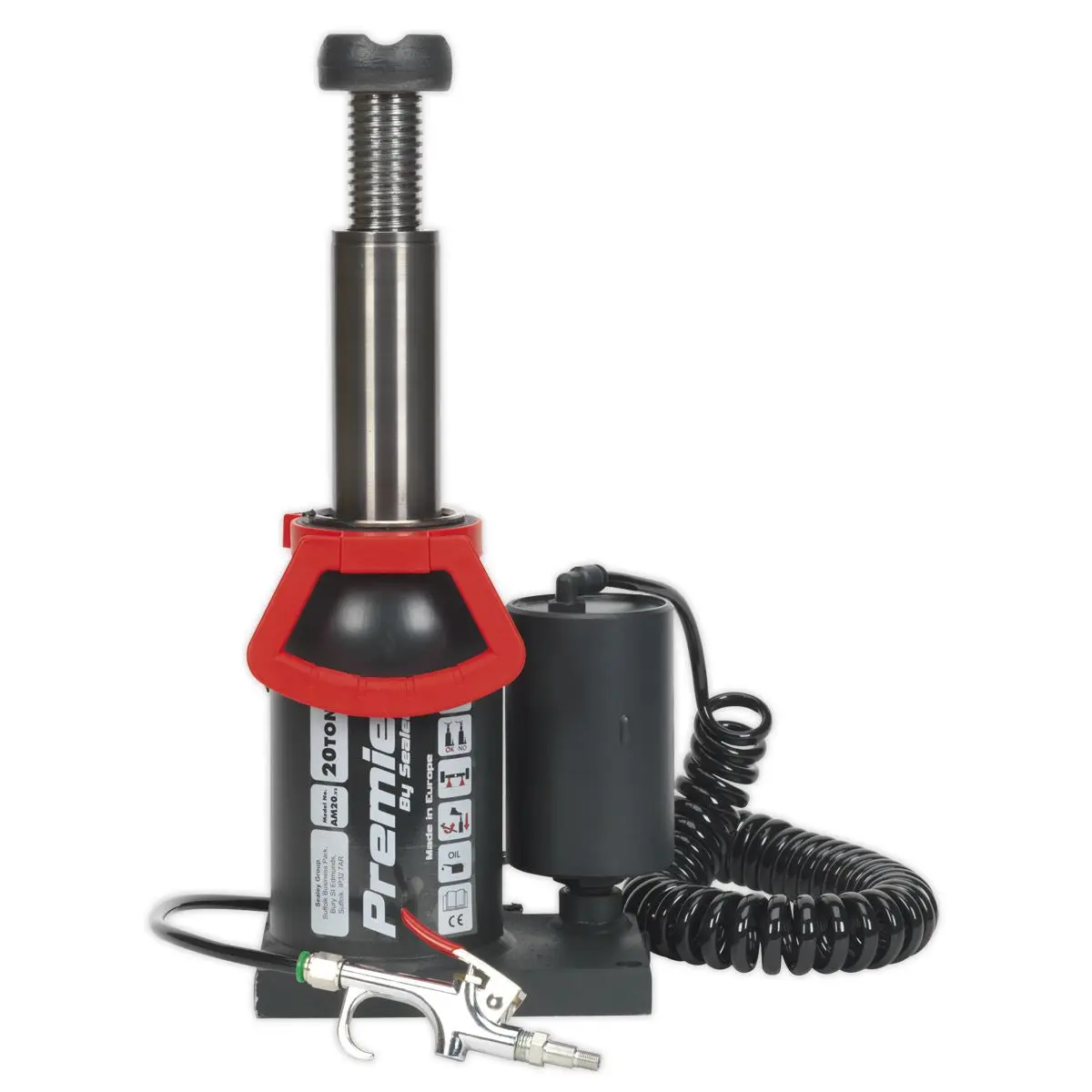 Sealey Premier Premier Manual/Air Hydraulic Bottle Jack 20 Tonne - Image 8