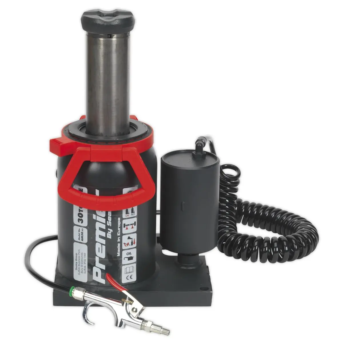 Sealey Premier Premier Manual/Air Hydraulic Bottle Jack 30 Tonne - Image 4