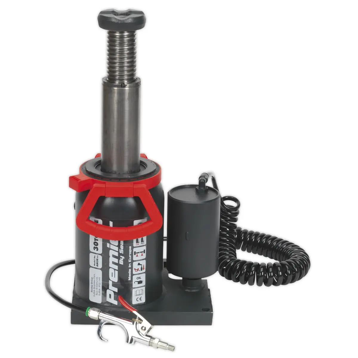 Sealey Premier Premier Manual/Air Hydraulic Bottle Jack 30 Tonne - Image 6
