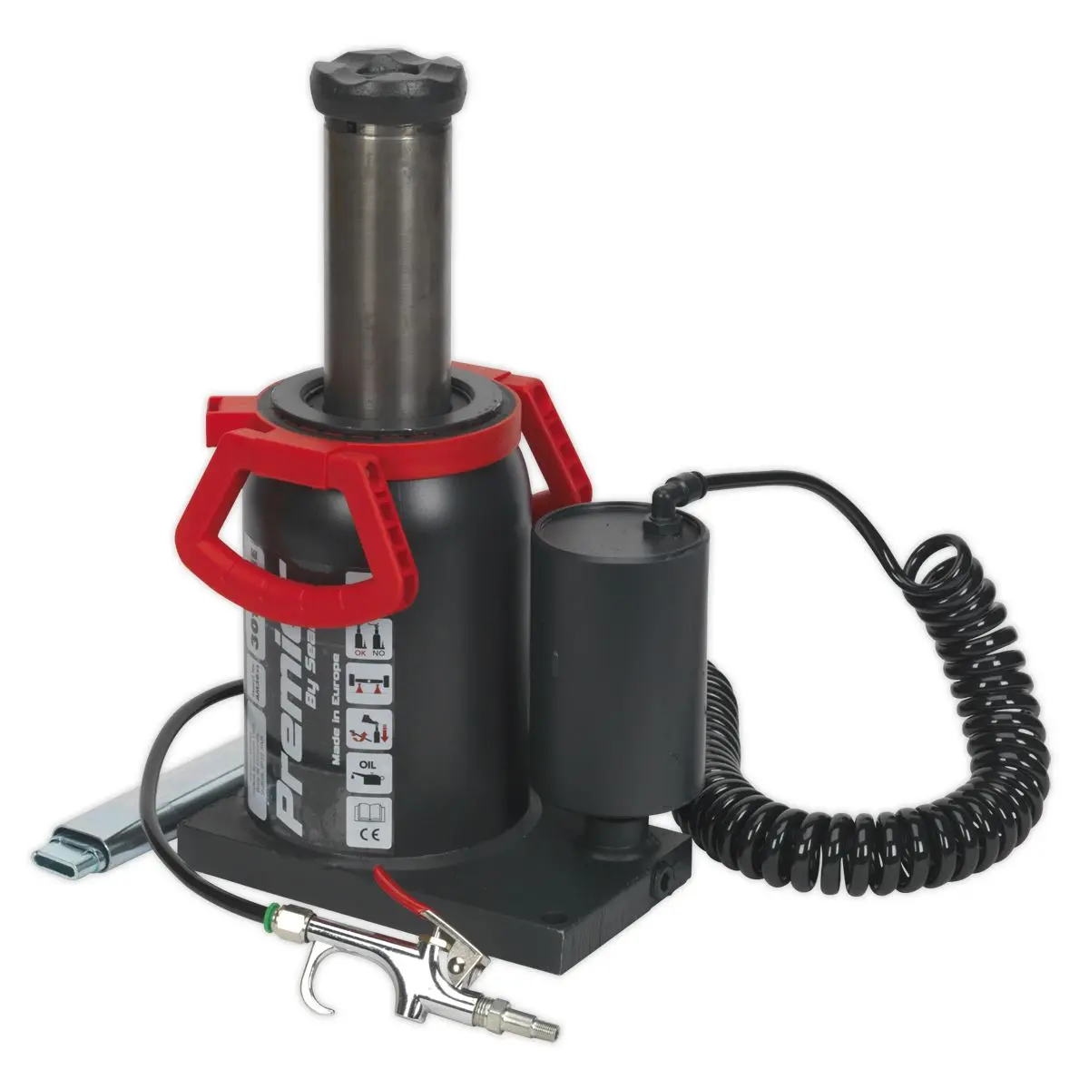 Sealey Premier Premier Manual/Air Hydraulic Bottle Jack 30 Tonne - Image 7