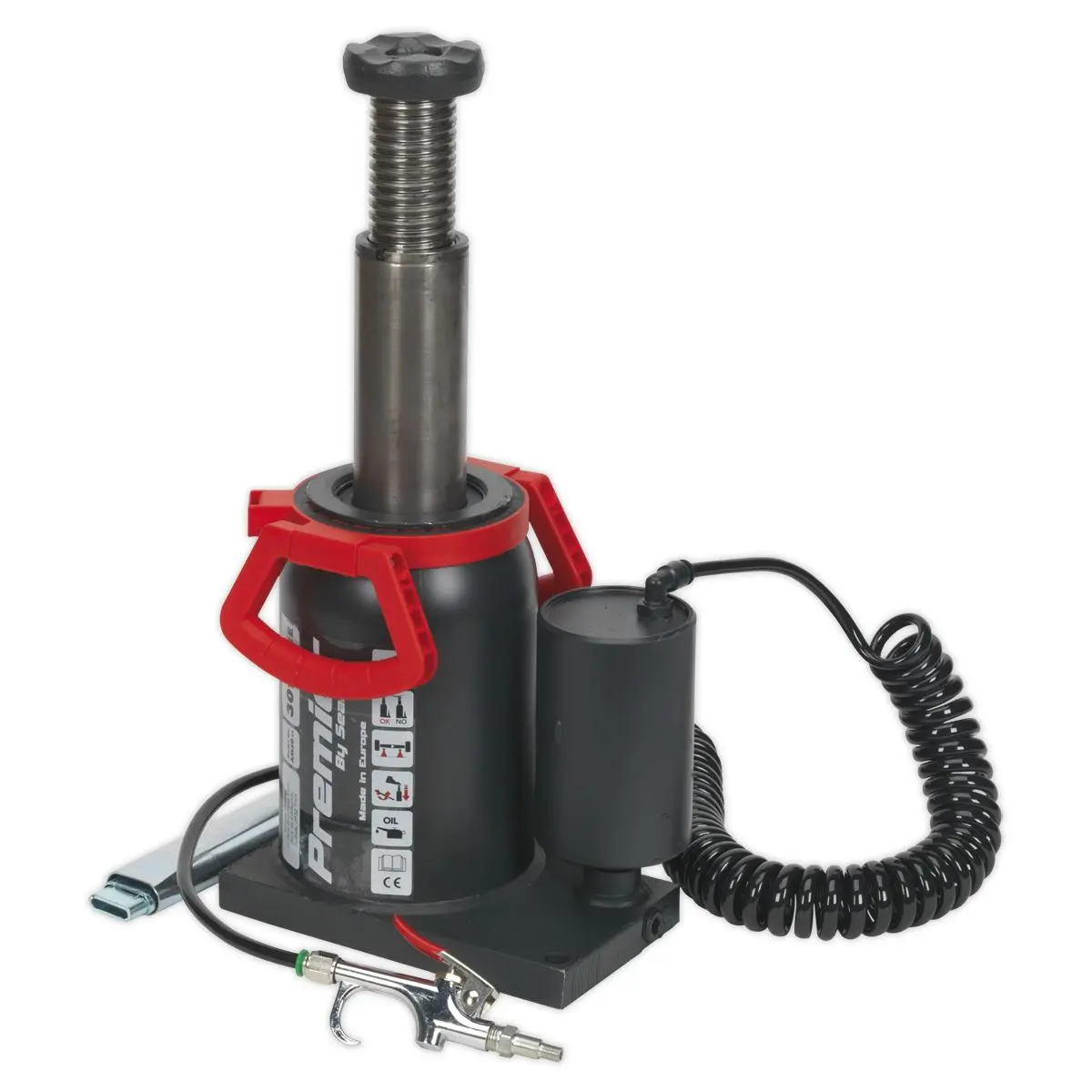 Sealey Premier Premier Manual/Air Hydraulic Bottle Jack 30 Tonne - Image 9