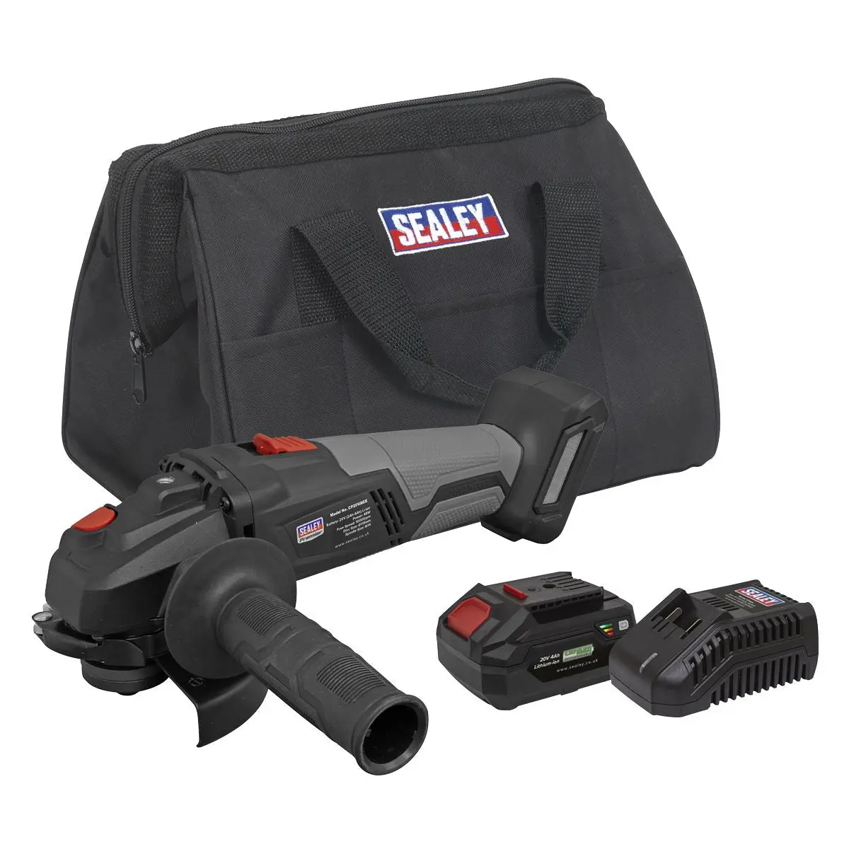 Sealey Premier Brushless Angle Grinder Kit Ø115mm 20V 4Ah SV20 Series