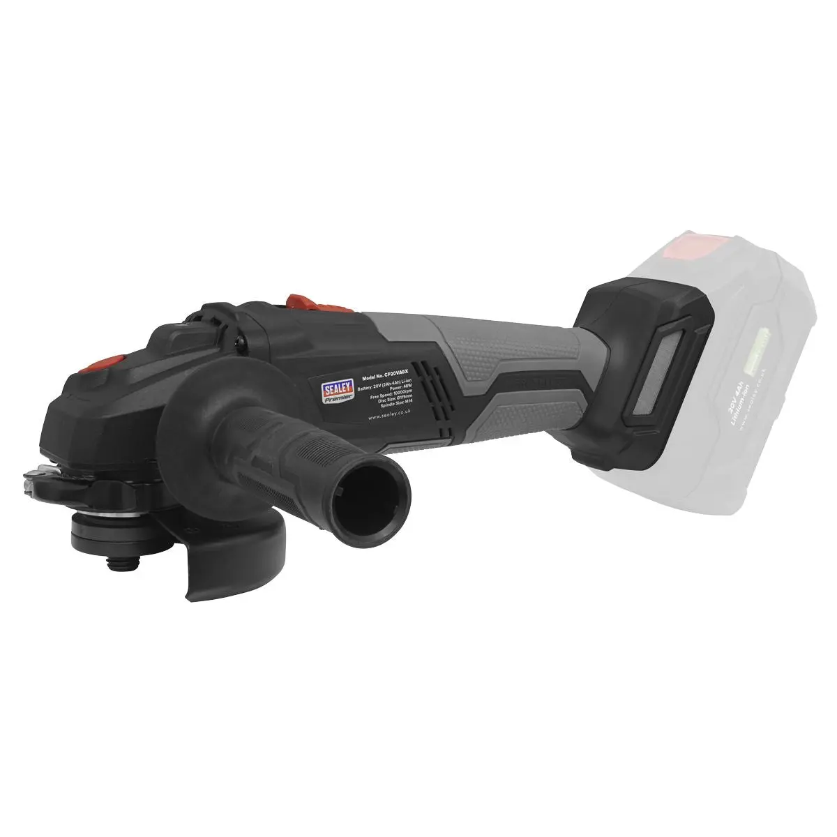Sealey Premier Brushless Angle Grinder Kit Ø115mm 20V 4Ah SV20 Series - Image 2