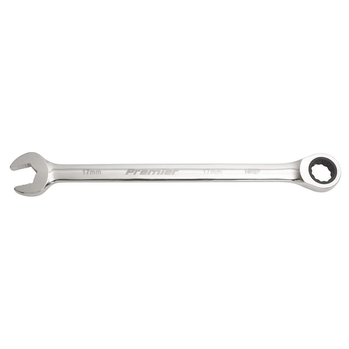 Sealey Premier Combination Ratchet Spanner Set 10pc Extra-Long Metric - Image 7