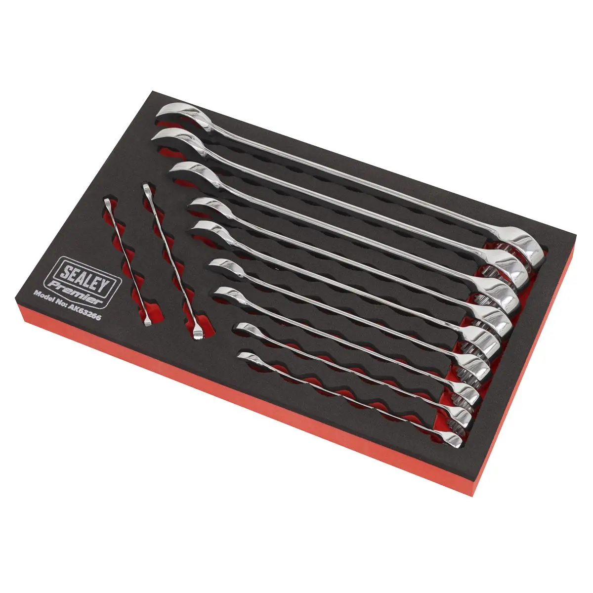 Sealey Premier Combination Spanner Set 11pc Imperial - Image 3