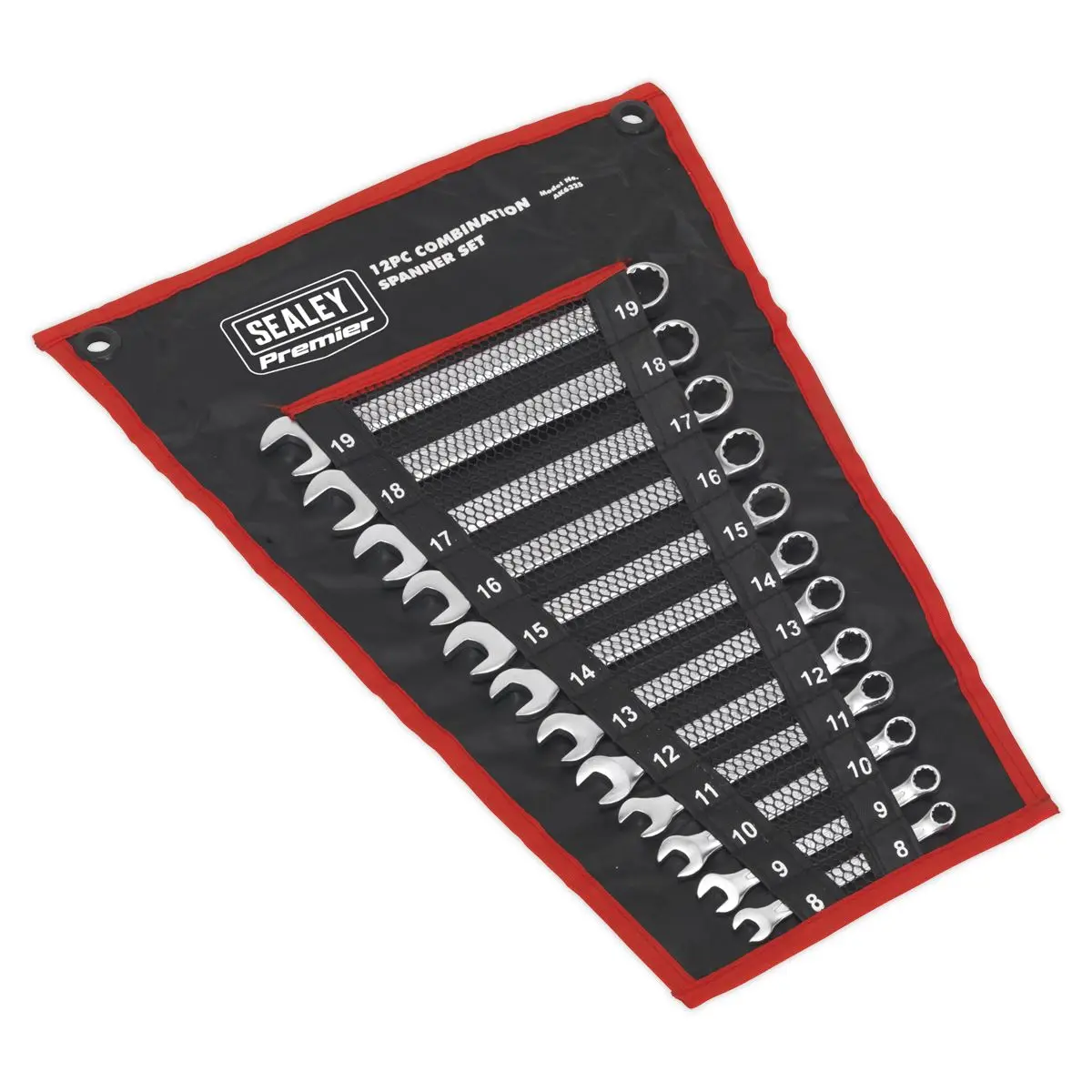 Sealey Premier Combination Spanner Set 12pc Cold Stamped Metric - Image 4
