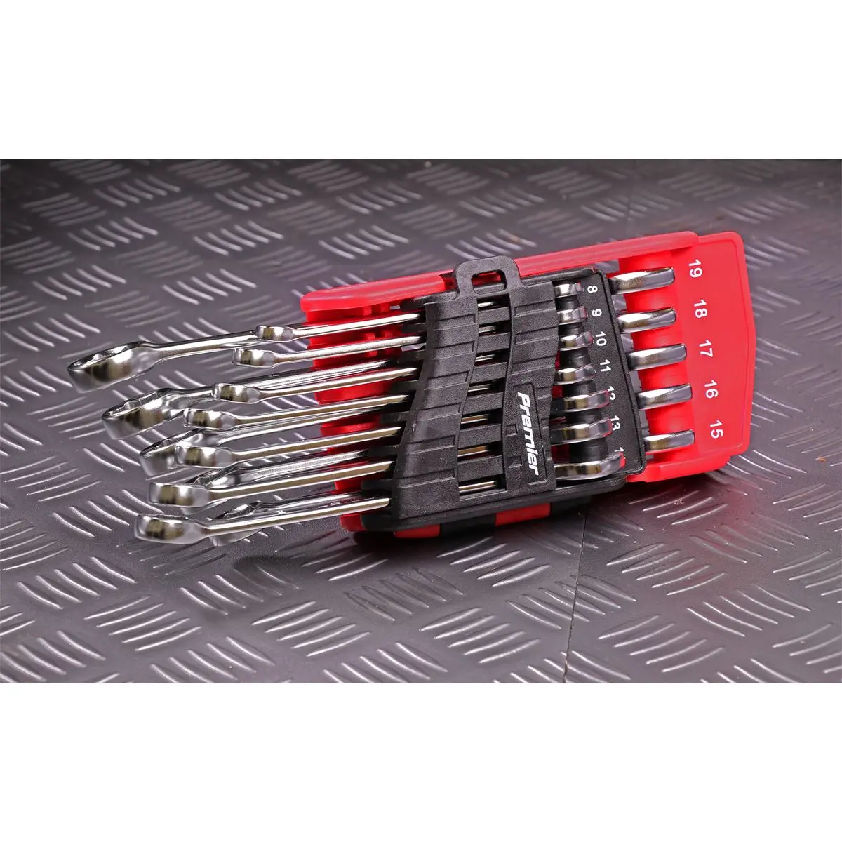Sealey Premier Combination Spanner Set 12pc Lock-On™ 6pt - Metric - Image 7