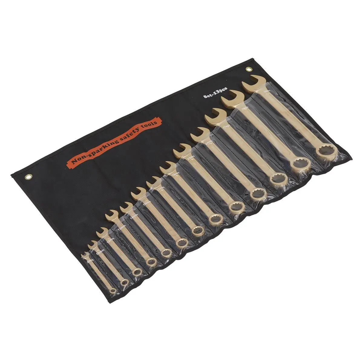 Sealey Premier Combination Spanner Set 13pc 8-32mm - Non-Sparking - Image 4