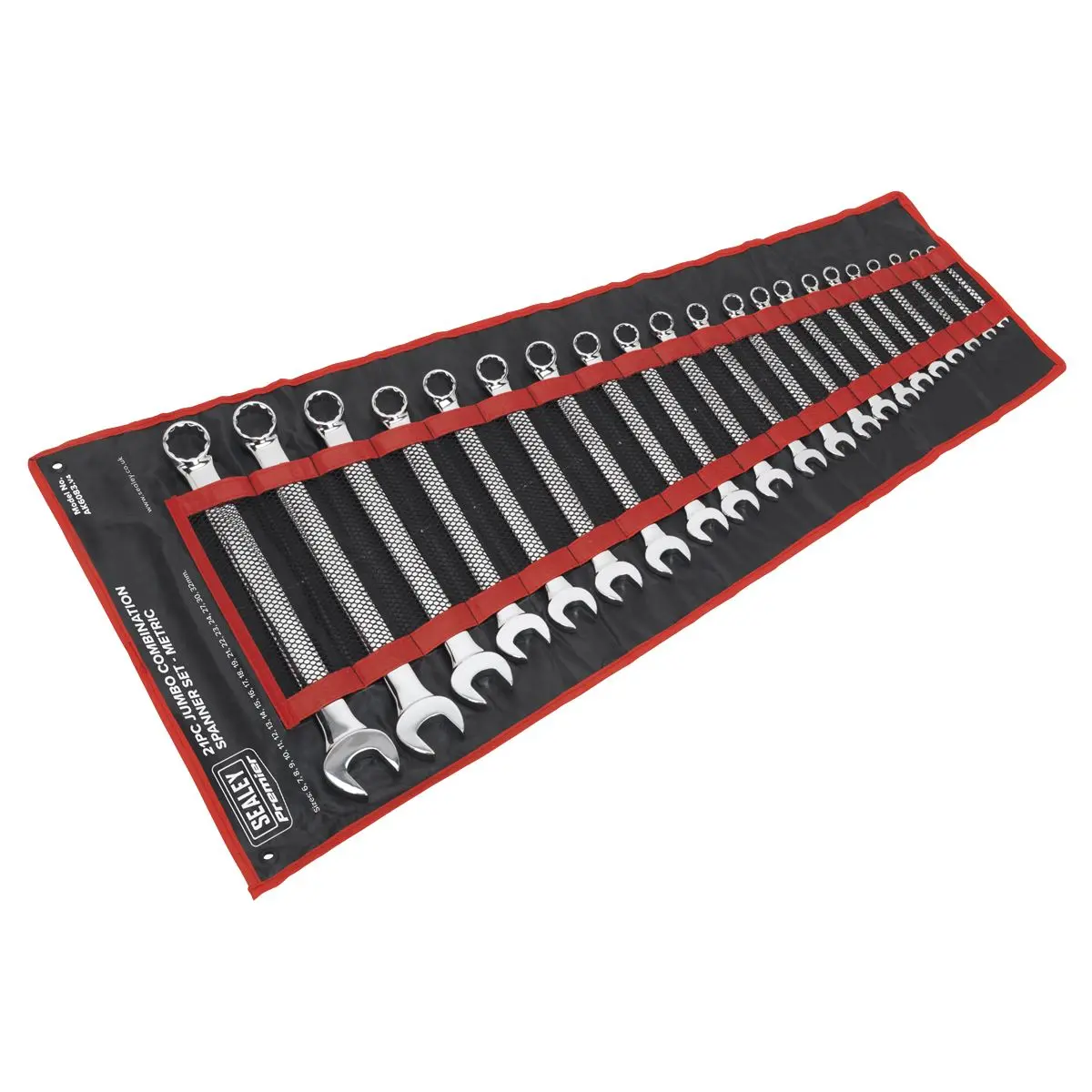Sealey Premier Combination Spanner Set 21pc Jumbo Metric - Image 4
