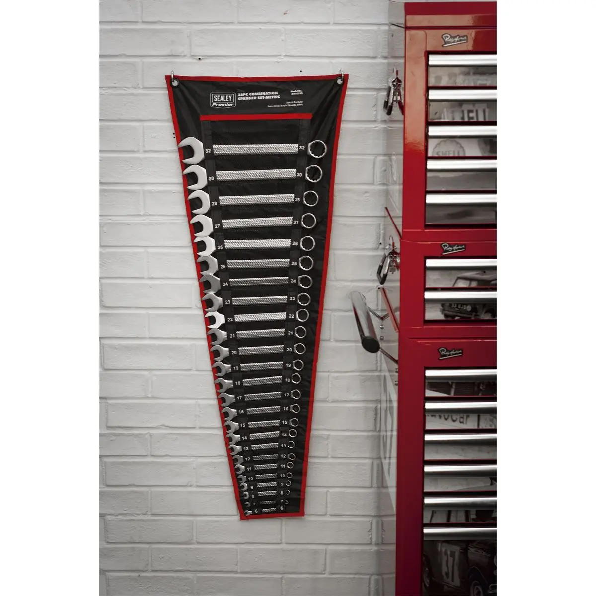 Sealey Premier Combination Spanner Set 25pc Metric - Image 6