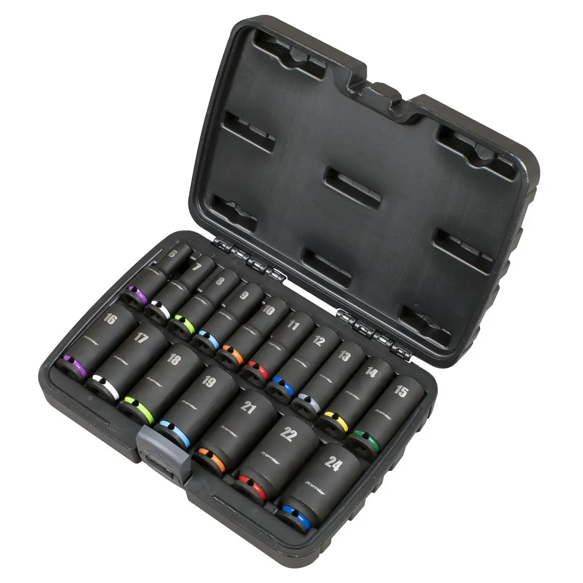 Sealey Premier Deep Impact Socket Set 3/8”Sq Drive 17pc - Image 4