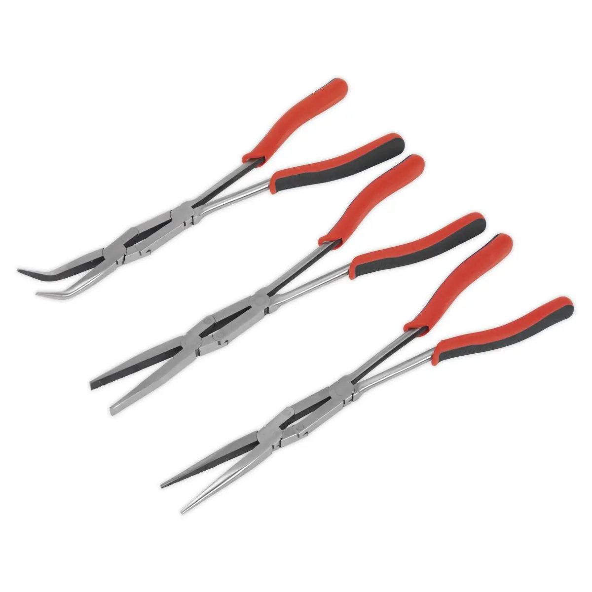 Sealey Premier Double Joint Pliers Set 3pc Long Reach 335mm - Image 2