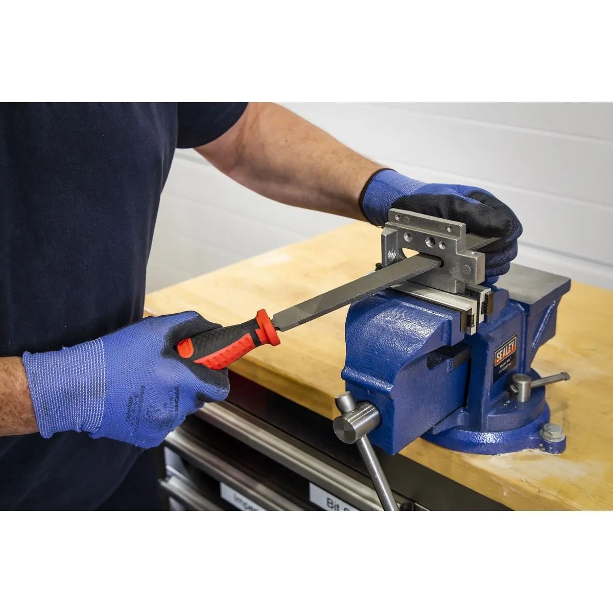 Sealey Premier 3pc 200mm Engineer's File Set - Image 3