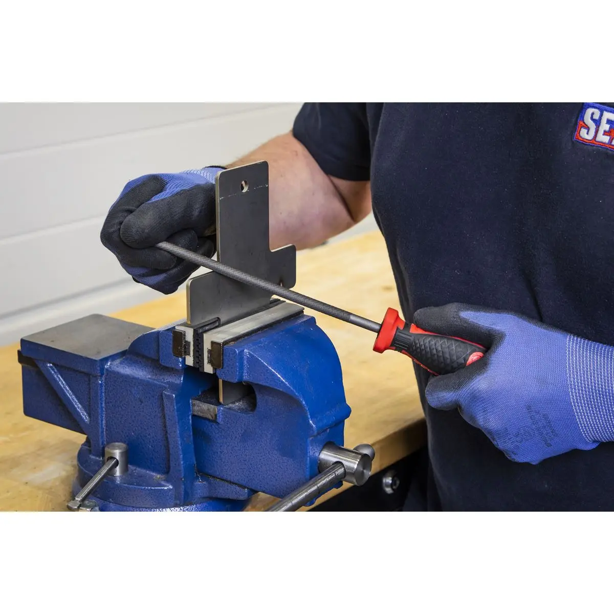 Sealey Premier 3pc 200mm Engineer's File Set - Image 4