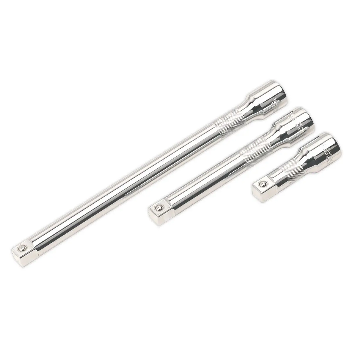 Sealey Premier Extension Bar Set 3pc 1/2"Sq Drive