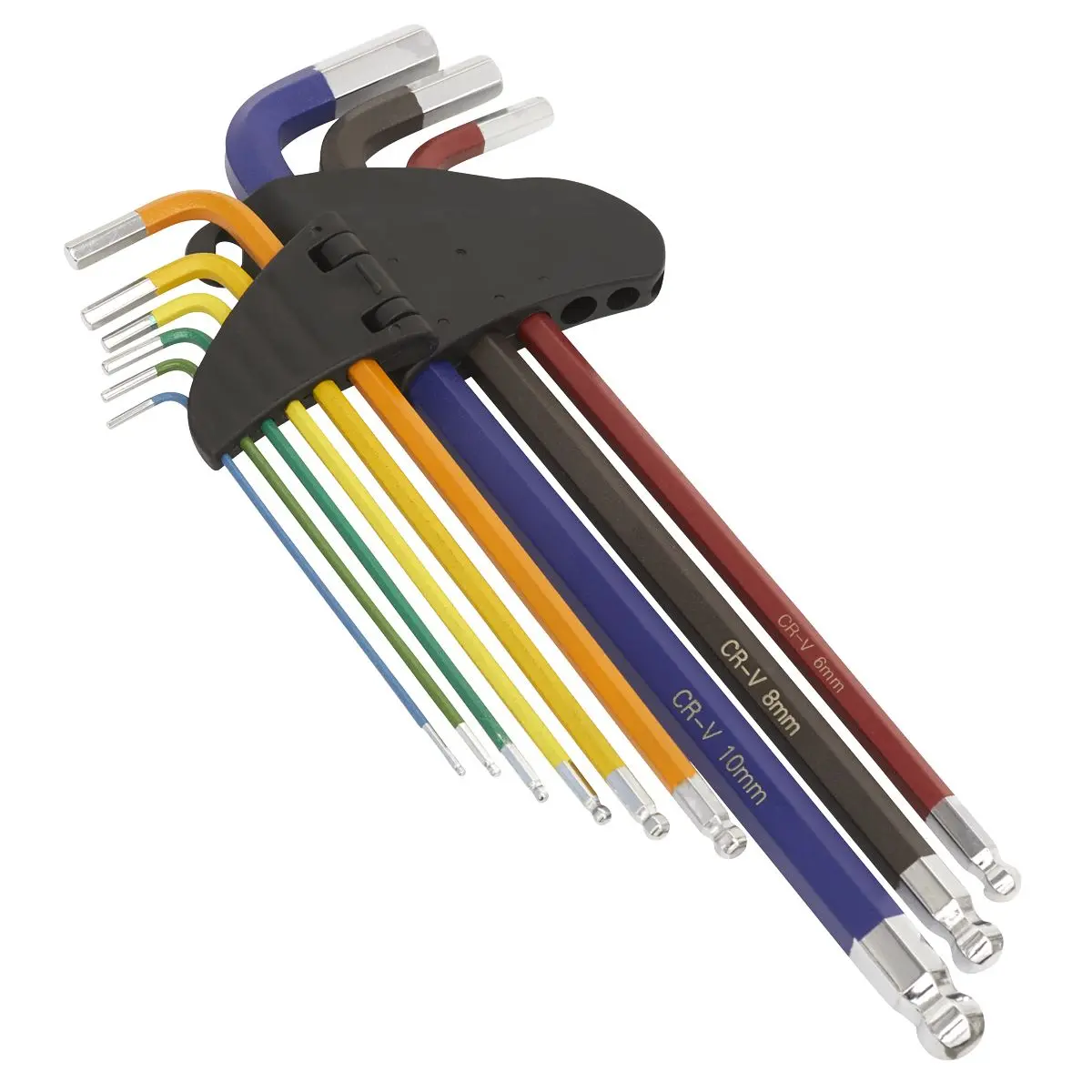 Sealey Premier Extra-Long Ball-End Hex Key Set 9pc - Image 2