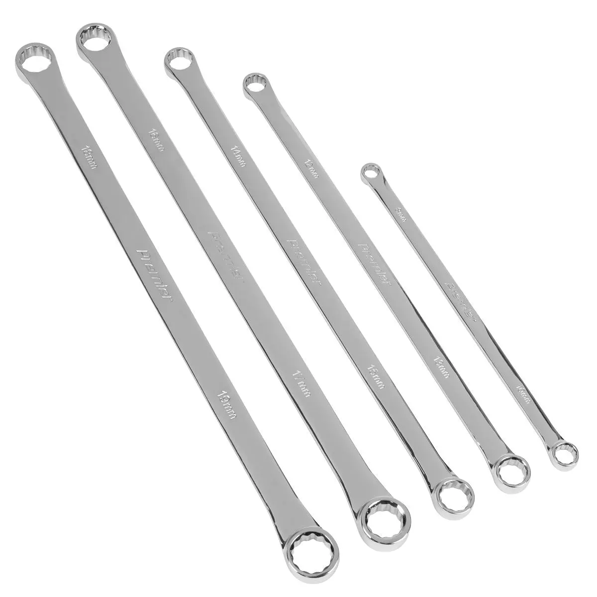 Sealey Premier Extra-Long Double End Ring Spanner Set in EVA Foam Tray 5pc - Image 4