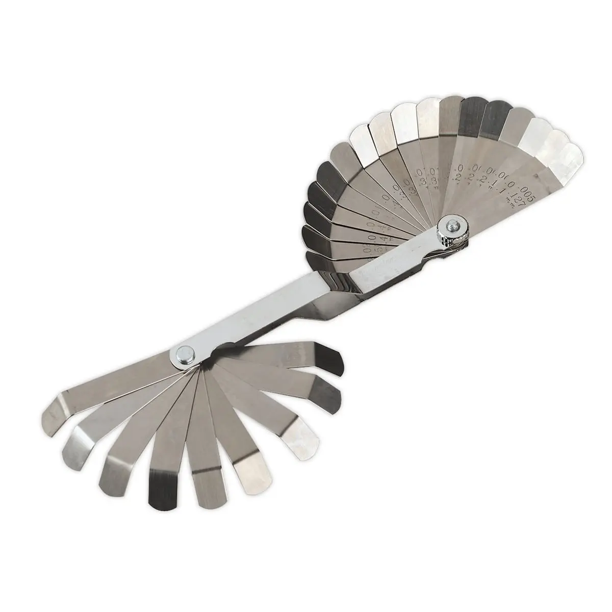 Sealey Premier Feeler Gauge 26 Blade Offset - Dual Marked