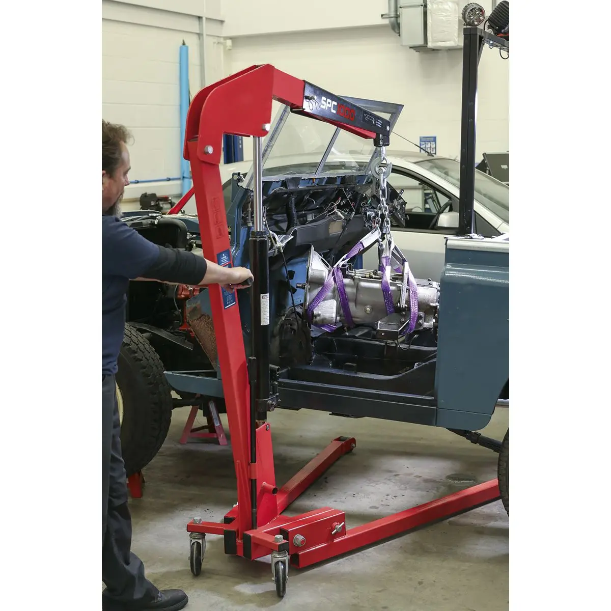 Sealey Premier Folding Engine Crane 1 Tonne - Image 4
