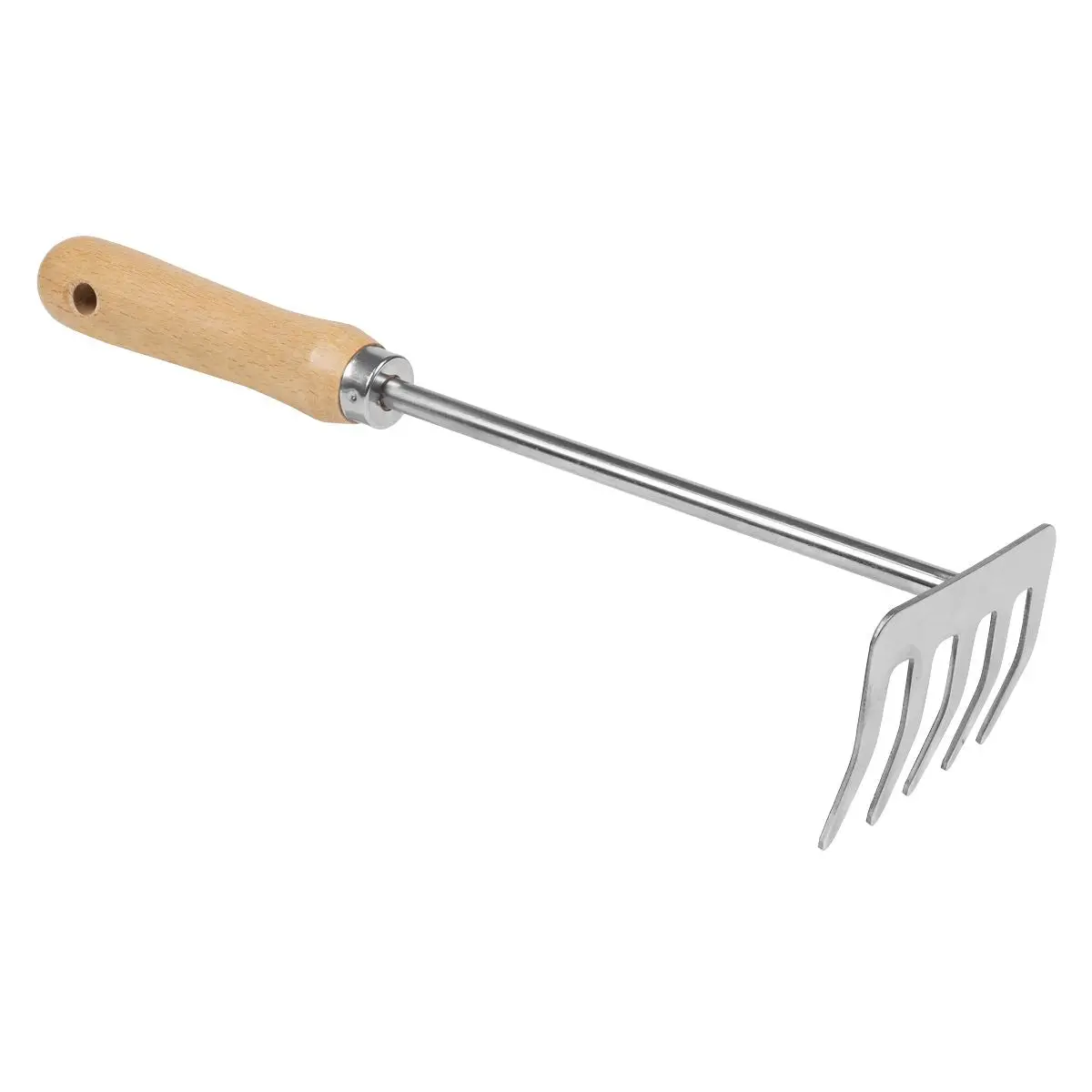 Sealey Premier Garden Hand Rake with Short Ash Handle & Stainless Steel Tines - Image 2