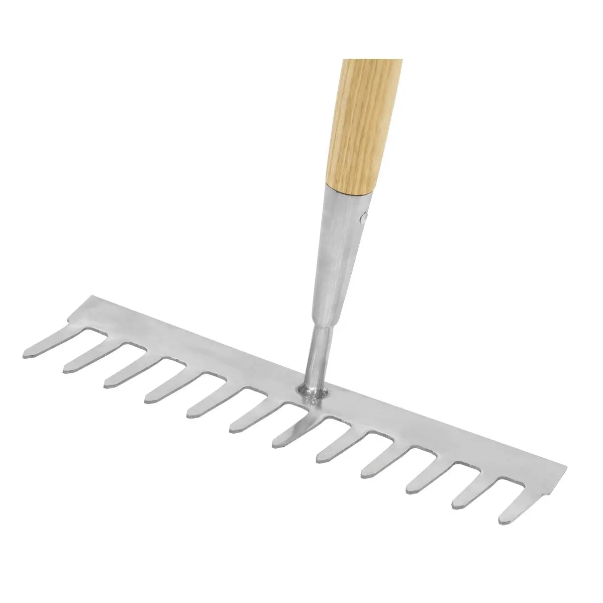 Sealey Premier Garden Rake with Long Ash Handle & Stainless Steel Tines - Image 3