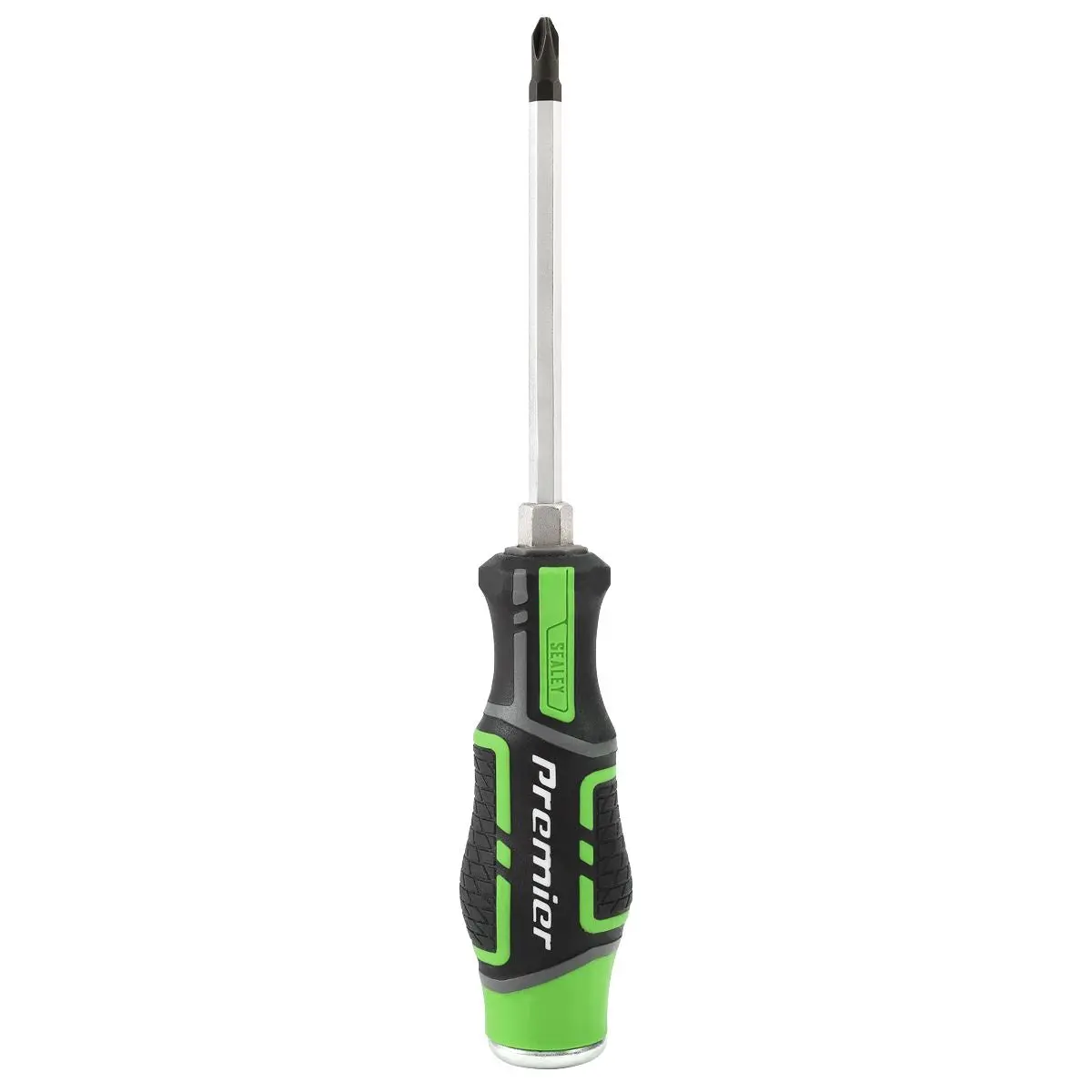 Sealey Premier Hammer-Thru Screwdriver Set Hi-Vis Green 6pc - Image 6