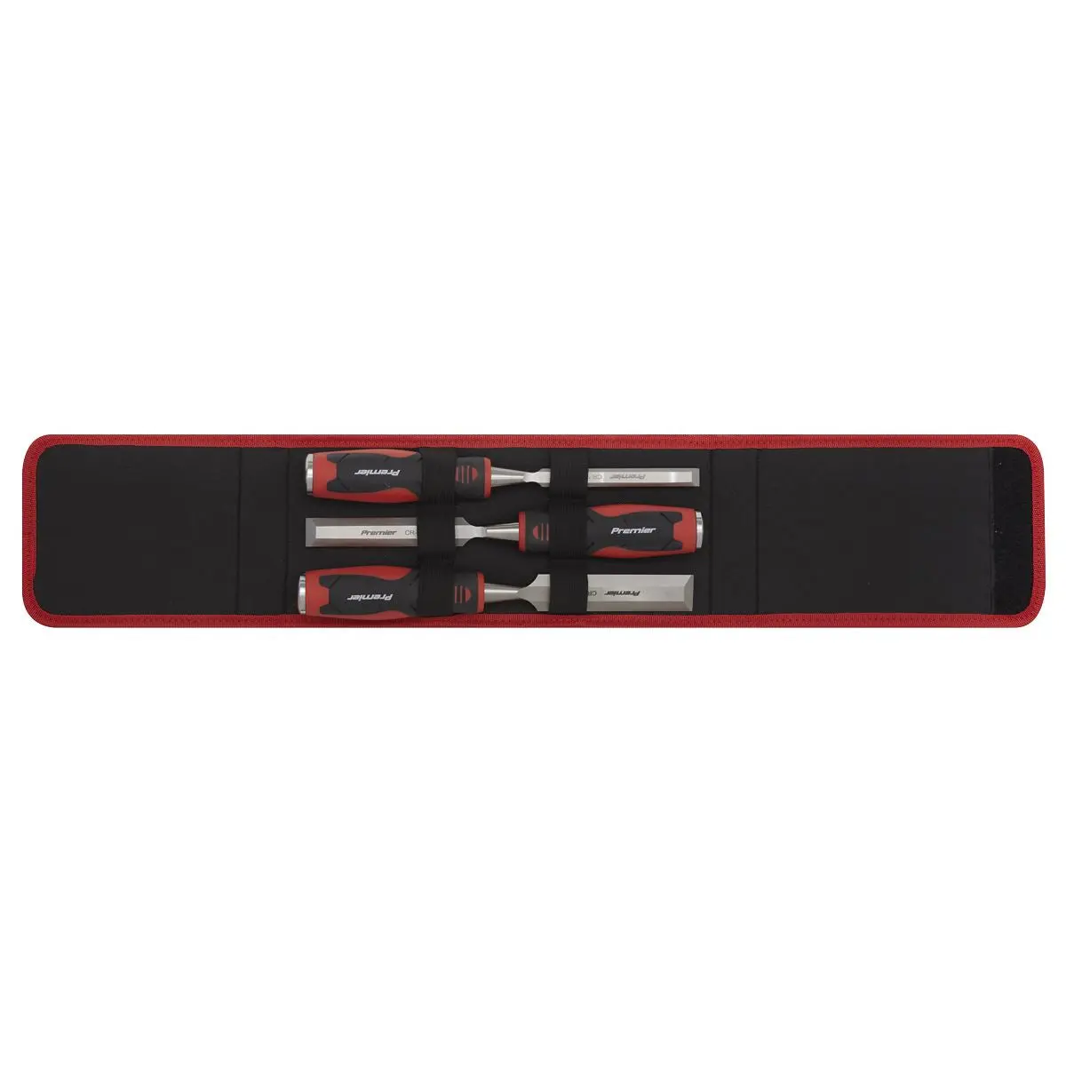 Sealey Premier Hammer-Thru Wood Chisel 3pc Set - Image 3