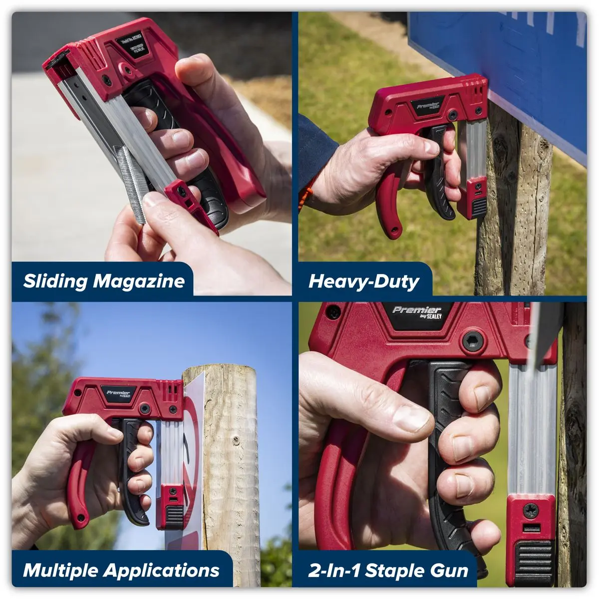Sealey Premier Heavy-Duty Staple & Brad Nail Gun - Image 11