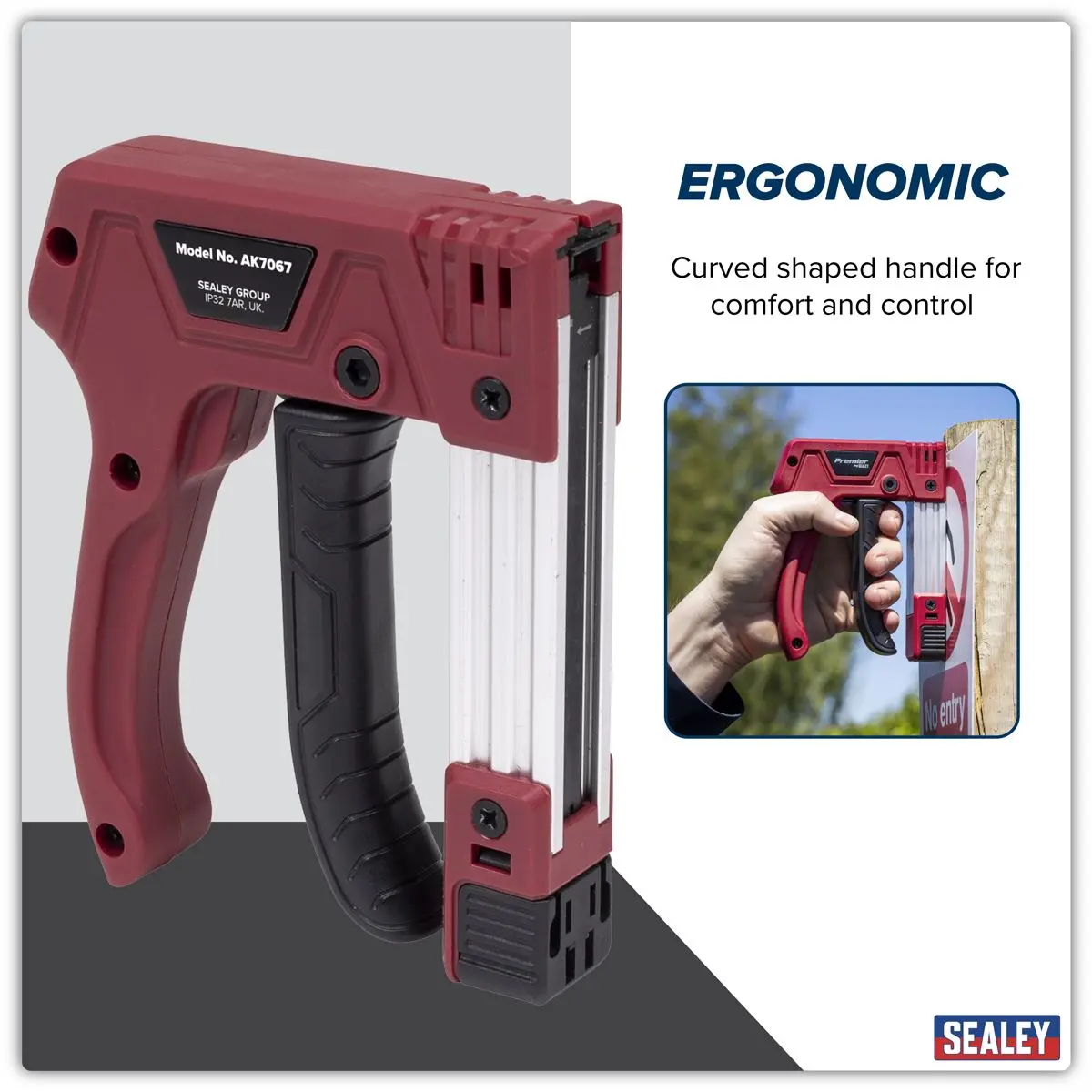Sealey Premier Heavy-Duty Staple & Brad Nail Gun - Image 13