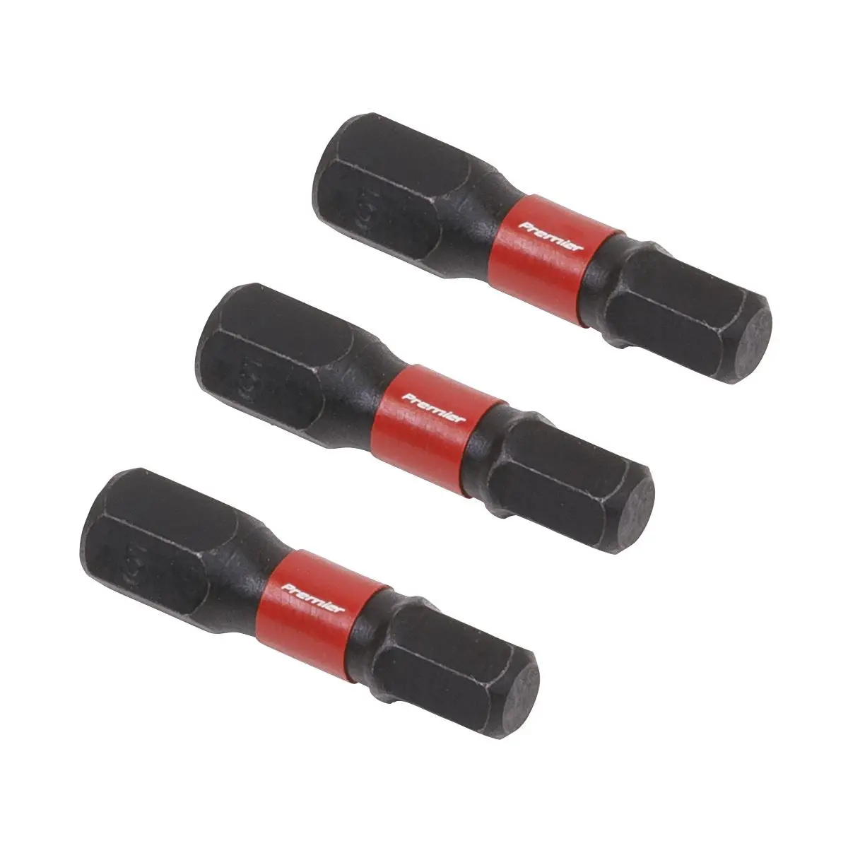 Sealey Premier Hex 5mm Impact Power Tool Bits 25mm - 3pc
