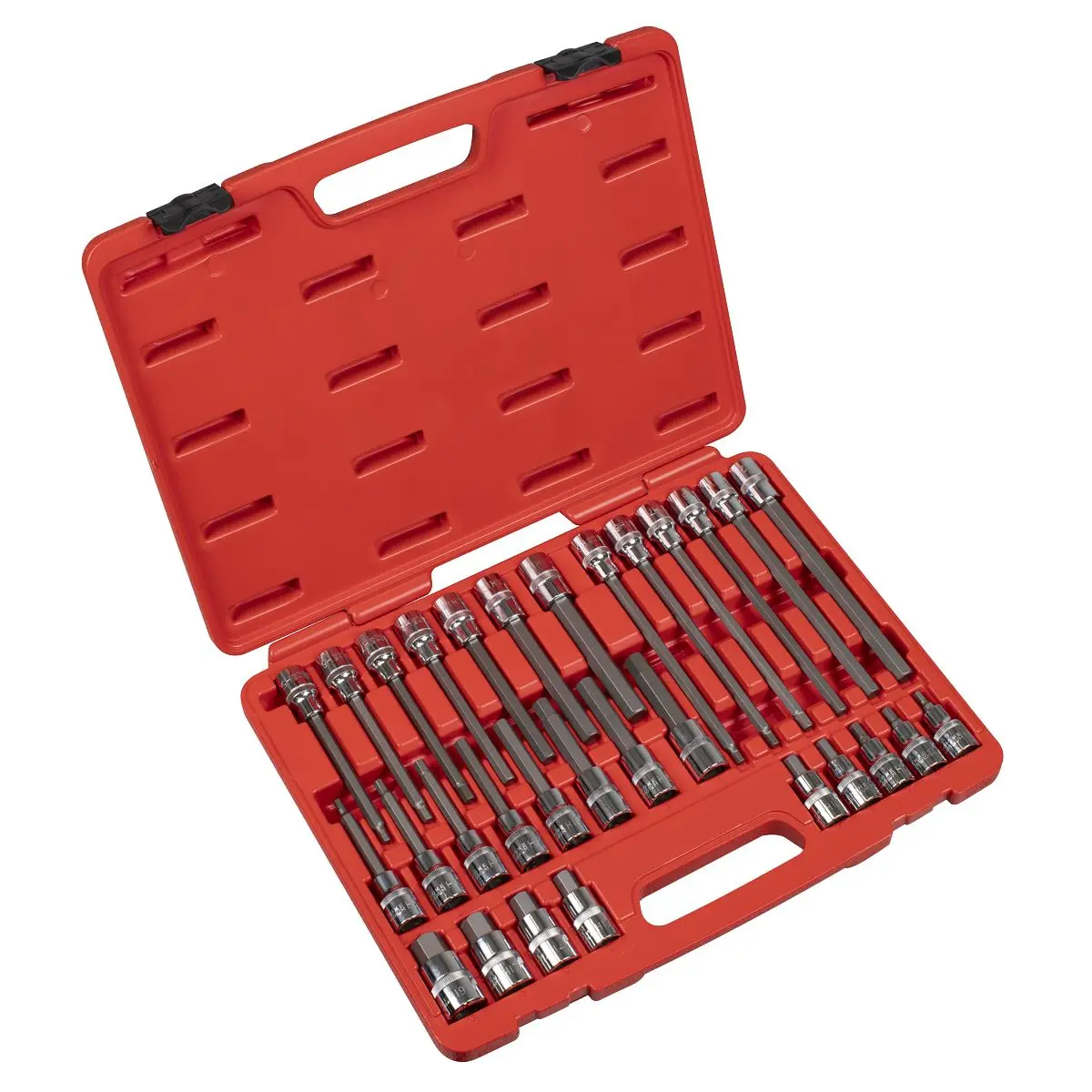 Sealey Premier Hex Socket Bit Set 30pc 1/2"Sq Drive