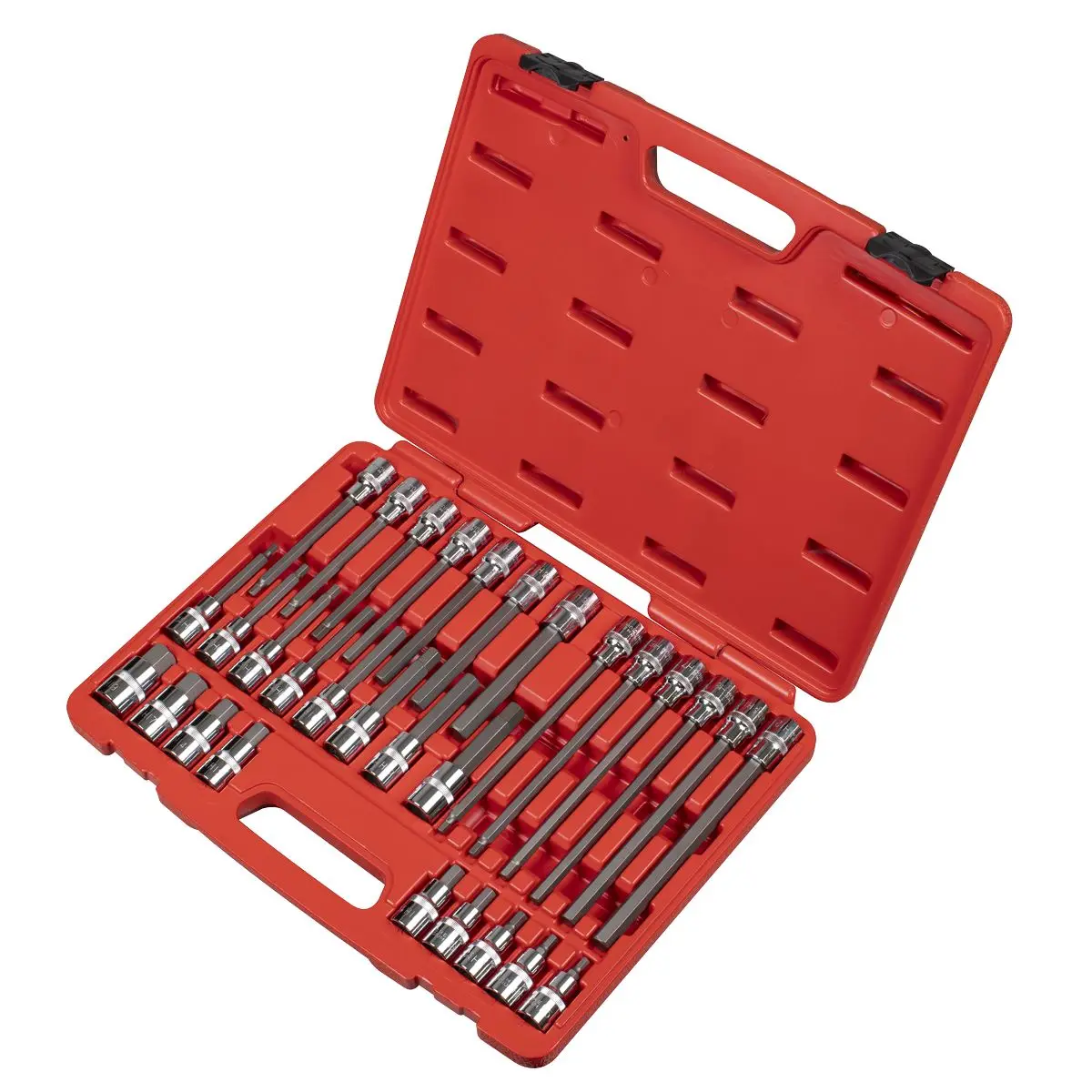 Sealey Premier Hex Socket Bit Set 30pc 1/2"Sq Drive - Image 2
