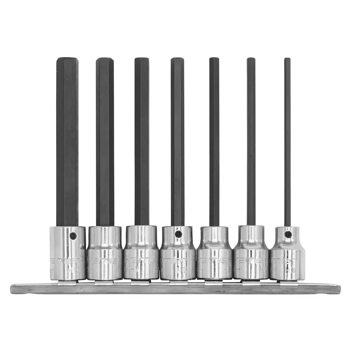 Sealey Premier Hex Socket Bit Set 7pc 3/8"Sq Drive 110mm Metric - Image 3