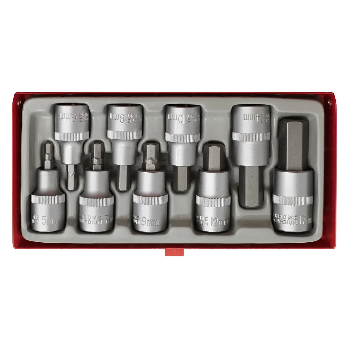 Sealey Premier Hex Socket Bit Set 9pc 1/2"Sq Drive - Image 5