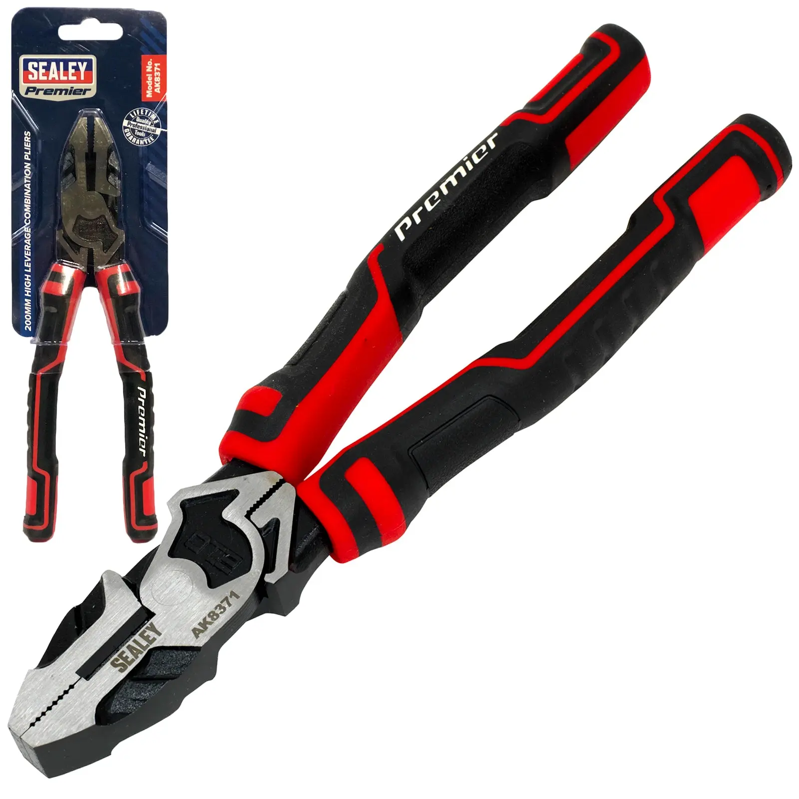 Sealey Premier High Leverage Pliers Comfort Grip Handles - Image 3